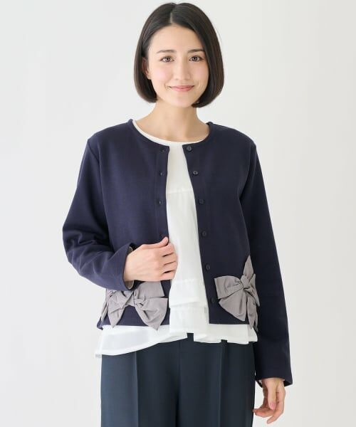 petit main LIEN / プティマイン リアン カーディガン・ボレロ | 【親子リンク】リボンカーディガン | 詳細4