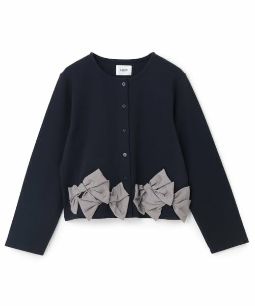 petit main LIEN / プティマイン リアン カーディガン・ボレロ | 【親子リンク】リボンカーディガン | 詳細9