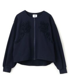 petit main LIEN / プティマイン リアン カーディガン・ボレロ | 【親子リンク/防汚】フリルモチーフハオリ