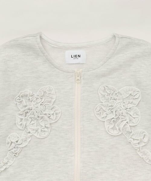 petit main LIEN / プティマイン リアン カーディガン・ボレロ | 【親子リンク/防汚】フリルモチーフハオリ | 詳細2