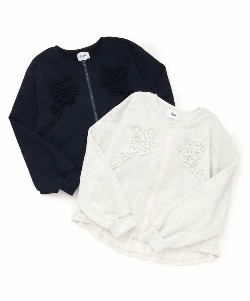 petit main LIEN / プティマイン リアン カーディガン・ボレロ | 【親子リンク/防汚】フリルモチーフハオリ | 詳細7