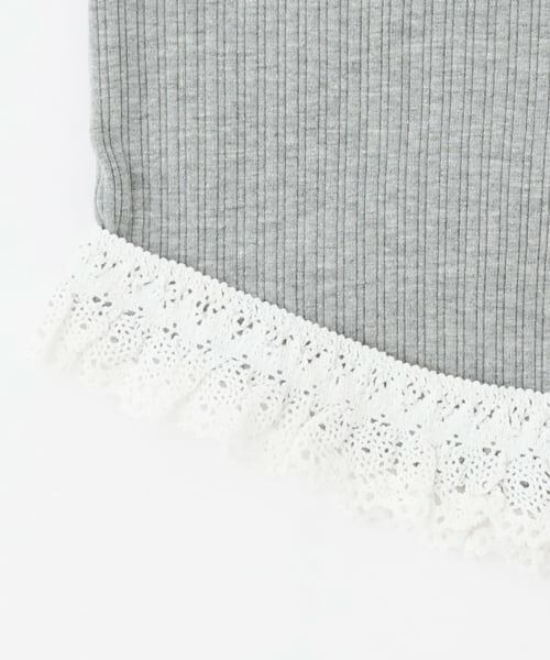 petit main LIEN / プティマイン リアン Tシャツ | 【親子リンク】レースフリルテレコ長袖Tシャツ | 詳細10