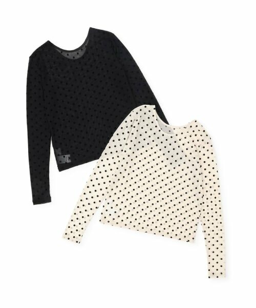 petit main LIEN / プティマイン リアン Tシャツ | 【フォーマル】2wayシアードットトップス | 詳細16