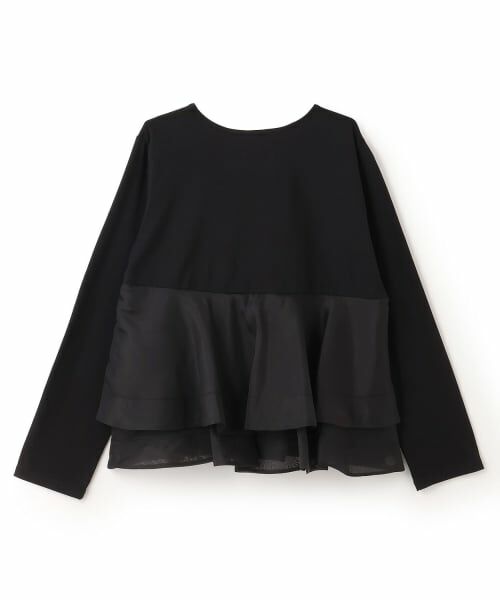 petit main LIEN / プティマイン リアン Tシャツ | オーガンジードッキング長袖Tシャツ | 詳細8