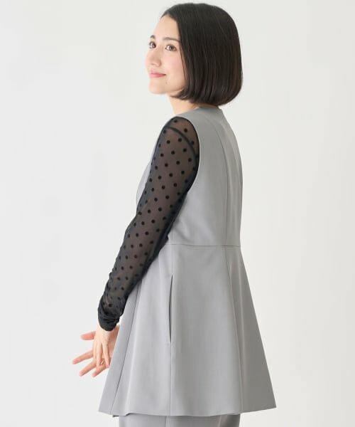 petit main LIEN / プティマイン リアン ダウンジャケット・ベスト | 【フォーマル】ノーカラージレ | 詳細4