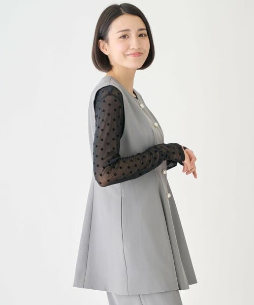 petit main LIEN / プティマイン リアン ダウンジャケット・ベスト | 【フォーマル】ノーカラージレ | 詳細6