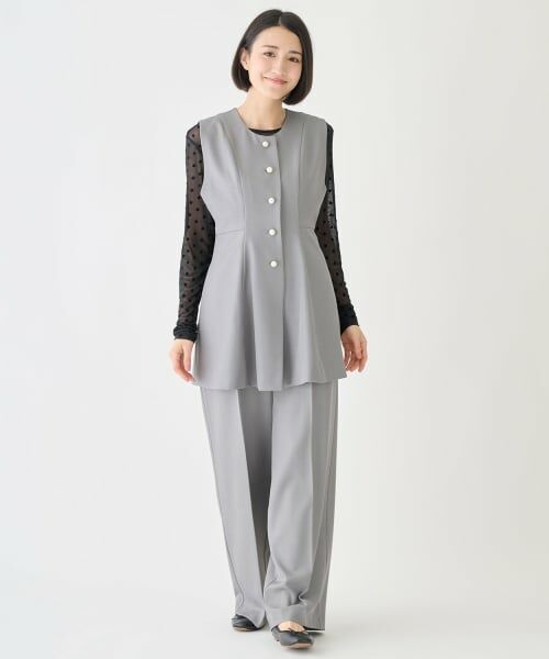 petit main LIEN / プティマイン リアン ダウンジャケット・ベスト | 【フォーマル】ノーカラージレ | 詳細7