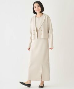 petit main LIEN / プティマイン リアン ミニ丈・ひざ丈ワンピース | 【フォーマル】ニットジャケットワンピースセット