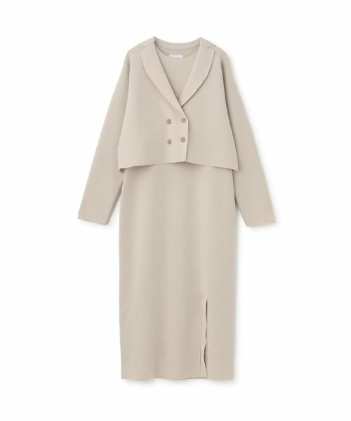 petit main LIEN / プティマイン リアン ミニ丈・ひざ丈ワンピース | 【フォーマル】ニットジャケットワンピースセット | 詳細11