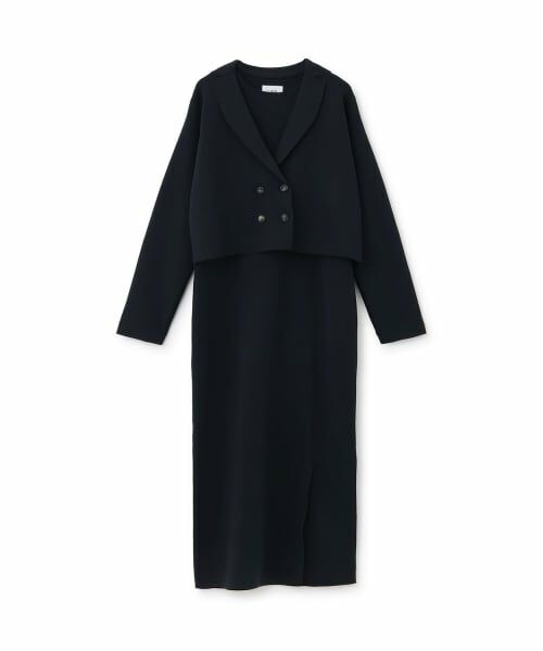petit main LIEN / プティマイン リアン ミニ丈・ひざ丈ワンピース | 【フォーマル】ニットジャケットワンピースセット | 詳細12