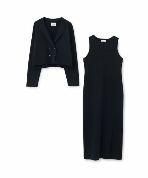 petit main LIEN / プティマイン リアン ミニ丈・ひざ丈ワンピース | 【フォーマル】ニットジャケットワンピースセット | 詳細14