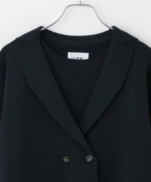 petit main LIEN / プティマイン リアン ミニ丈・ひざ丈ワンピース | 【フォーマル】ニットジャケットワンピースセット | 詳細15