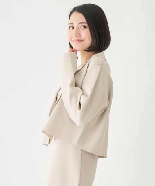 petit main LIEN / プティマイン リアン ミニ丈・ひざ丈ワンピース | 【フォーマル】ニットジャケットワンピースセット | 詳細2