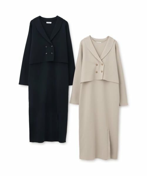 petit main LIEN / プティマイン リアン ミニ丈・ひざ丈ワンピース | 【フォーマル】ニットジャケットワンピースセット | 詳細21