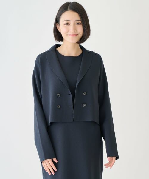 petit main LIEN / プティマイン リアン ミニ丈・ひざ丈ワンピース | 【フォーマル】ニットジャケットワンピースセット | 詳細6