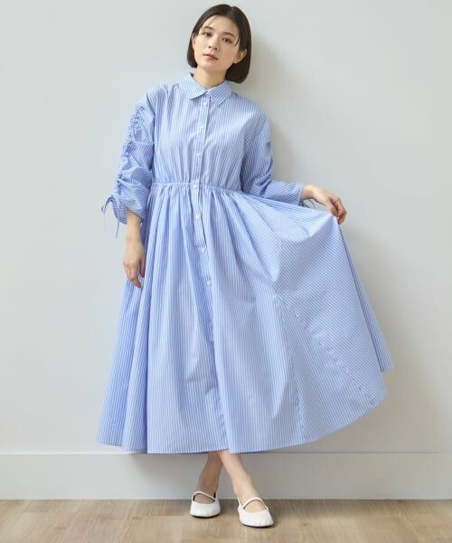 petit main LIEN / プティマイン リアン ミニ丈・ひざ丈ワンピース | 【親子リンク】アソート柄シャツワンピース | 詳細1