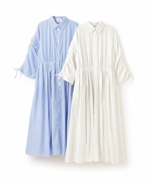 petit main LIEN / プティマイン リアン ミニ丈・ひざ丈ワンピース | 【親子リンク】アソート柄シャツワンピース | 詳細18