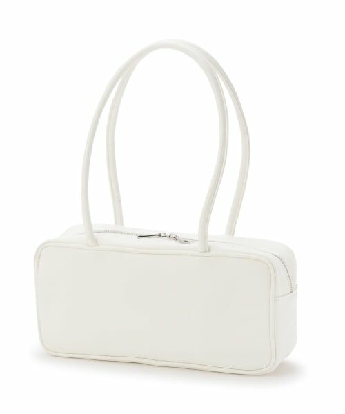 petit main LIEN / プティマイン リアン ボストンバッグ | 【親子リンク】レザー調ボストンバッグ（オフ ホワイト）