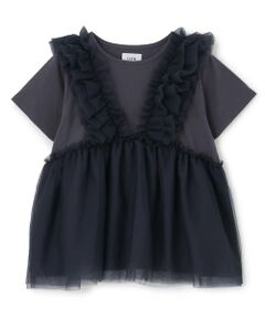 petit main LIEN / プティマイン リアン その他トップス | 【親子リンク】チュールフリルチュニック