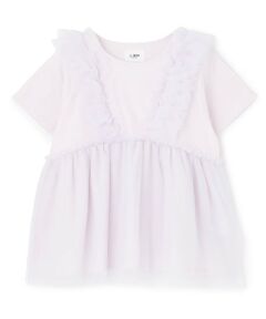 petit main LIEN / プティマイン リアン その他トップス | 【親子リンク】チュールフリルチュニック