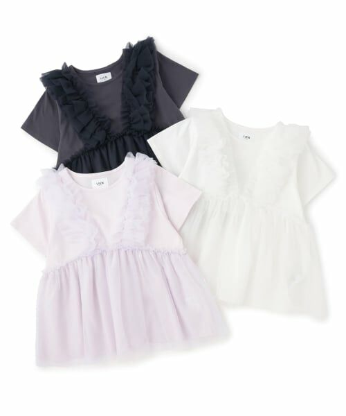 petit main LIEN / プティマイン リアン その他トップス | 【親子リンク】チュールフリルチュニック | 詳細7