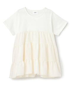 petit main LIEN / プティマイン リアン Tシャツ | 【親子リンク】ドッキングティアードTシャツ
