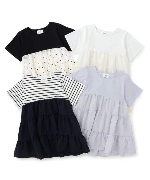 petit main LIEN / プティマイン リアン Tシャツ | 【親子リンク】ドッキングティアードTシャツ | 詳細6