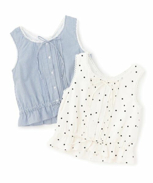 petit main LIEN / プティマイン リアン シャツ・ブラウス | 【リンク】コットンレーストップス | 詳細5