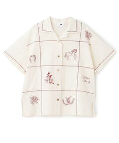 petit main LIEN / プティマイン リアン シャツ・ブラウス | 【リンク】インド綿刺しゅうシャツ