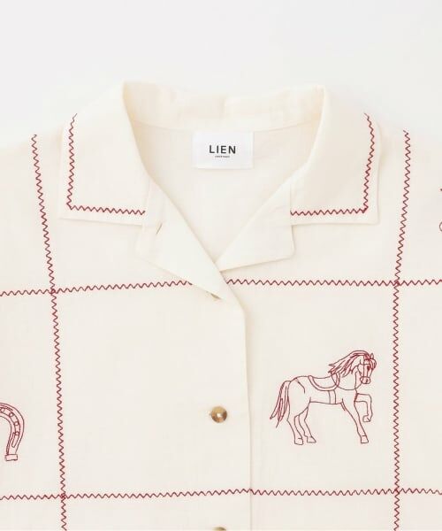 petit main LIEN / プティマイン リアン シャツ・ブラウス | 【リンク】インド綿刺しゅうシャツ | 詳細2