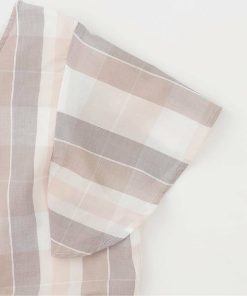 petit main LIEN / プティマイン リアン ミニ丈・ひざ丈ワンピース | 【リンク】チェックフレアワンピース | 詳細3