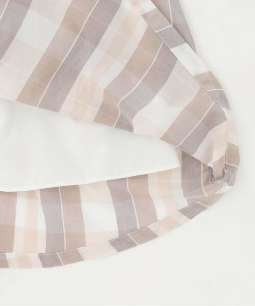 petit main LIEN / プティマイン リアン ミニ丈・ひざ丈ワンピース | 【リンク】チェックフレアワンピース | 詳細5