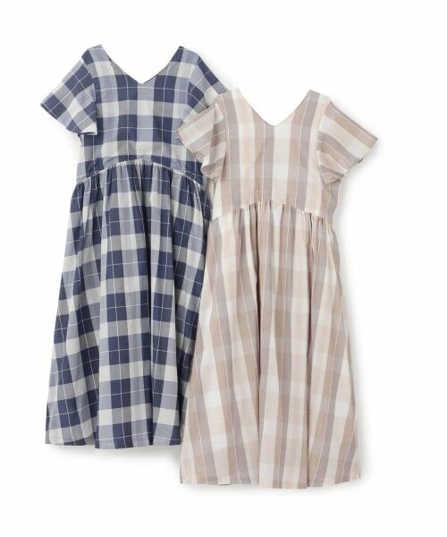 petit main LIEN / プティマイン リアン ミニ丈・ひざ丈ワンピース | 【リンク】チェックフレアワンピース | 詳細7