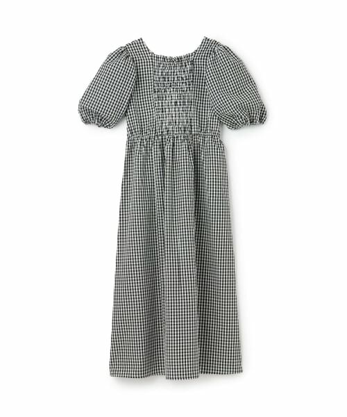 petit main LIEN / プティマイン リアン ミニ丈・ひざ丈ワンピース | 【リンク】袖パフペプラムワンピース | 詳細1