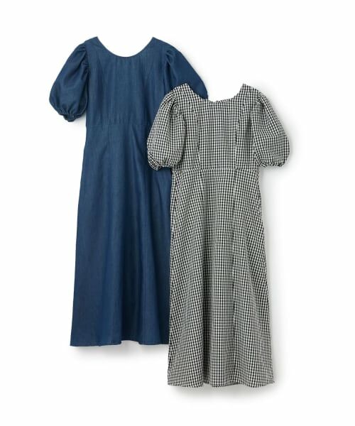 petit main LIEN / プティマイン リアン ミニ丈・ひざ丈ワンピース | 【リンク】袖パフペプラムワンピース | 詳細7