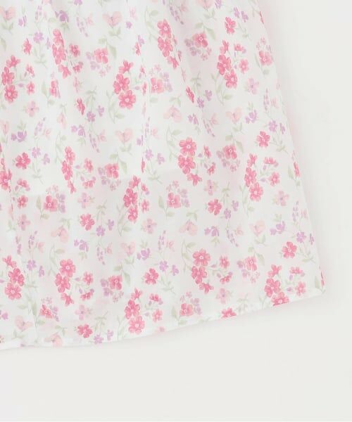 petit main LIEN / プティマイン リアン ミニ丈・ひざ丈ワンピース | 【リンク】花柄Aラインワンピース | 詳細4