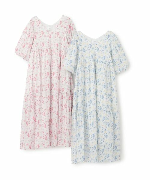 petit main LIEN / プティマイン リアン ミニ丈・ひざ丈ワンピース | 【リンク】花柄Aラインワンピース | 詳細7