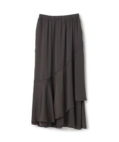 petit main LIEN / プティマイン リアン ミニ・ひざ丈スカート | サテンスカート