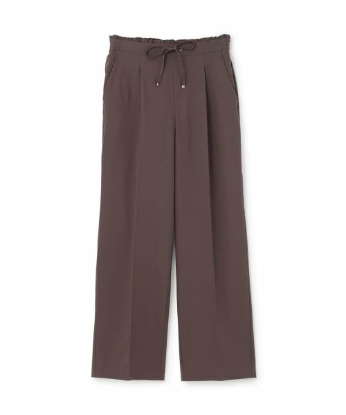 petit main LIEN / プティマイン リアン その他パンツ | ワイドストレートイージーパンツ（コゲ茶）