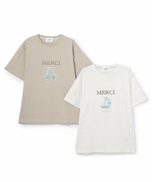 petit main LIEN / プティマイン リアン Tシャツ | 【親子リンク】【接触冷感】15th MERCI半袖Tシャツ | 詳細20