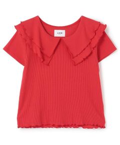 petit main LIEN / プティマイン リアン Tシャツ | 【接触冷感/リンク】メロー衿Tシャツ