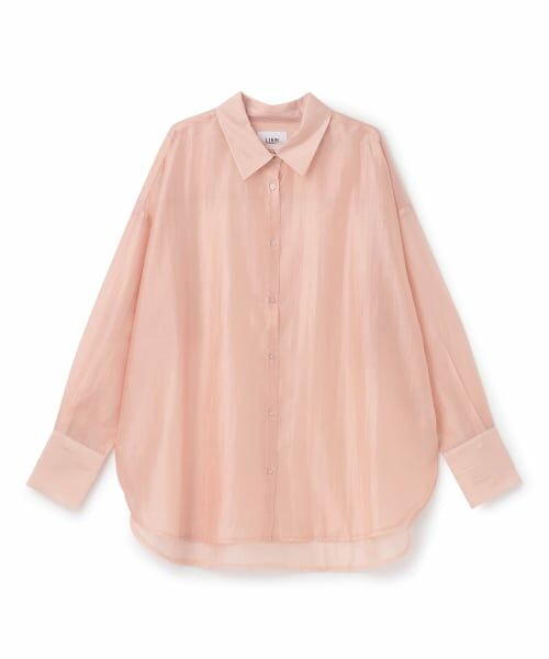 petit main LIEN / プティマイン リアン シャツ・ブラウス | シアーシャツ（ピンク）