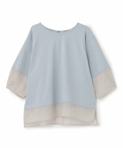 petit main LIEN / プティマイン リアン Tシャツ | ランタンスリーブプルオーバー（サックス）