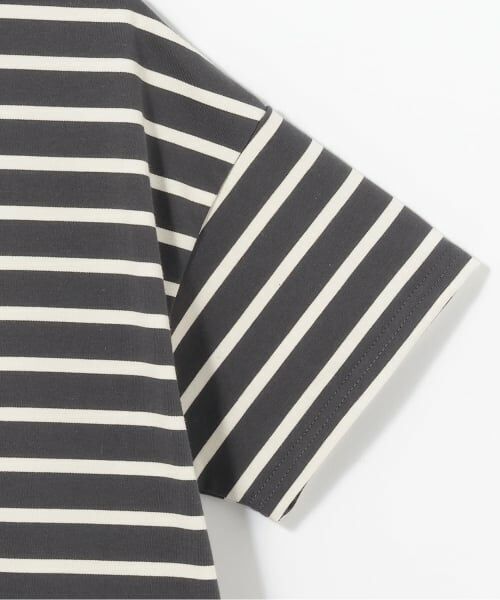 petit main LIEN / プティマイン リアン Tシャツ | ボーダーペプラム半袖Tシャツ | 詳細3