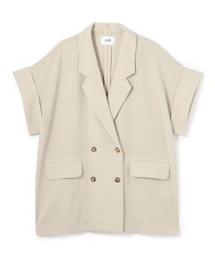 petit main LIEN / プティマイン リアン ブルゾン | 麻タッチドライシャツジャケット