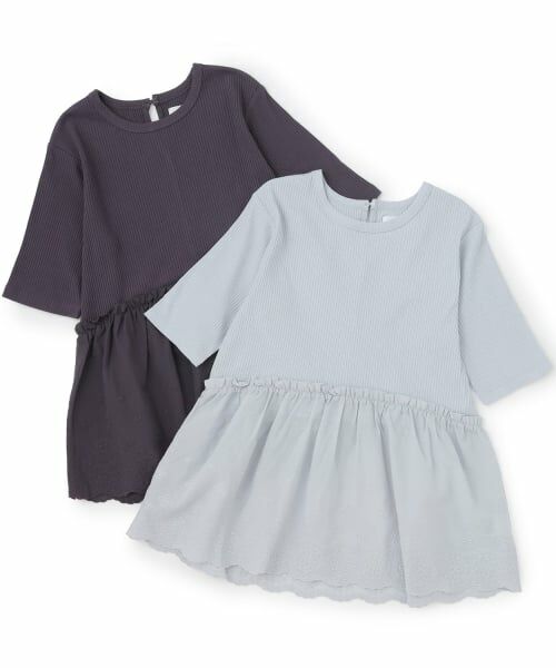 petit main LIEN / プティマイン リアン Tシャツ | 【リンク/接触冷感】レースドッキングT | 詳細12
