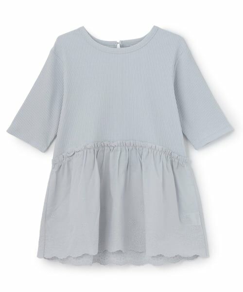 petit main LIEN / プティマイン リアン Tシャツ | 【リンク/接触冷感】レースドッキングT | 詳細6