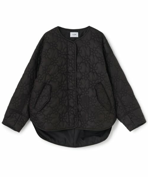 petit main LIEN / プティマイン リアン ブルゾン | 【予約商品】【リンク/撥水加工】キルティングジャケット（黒）