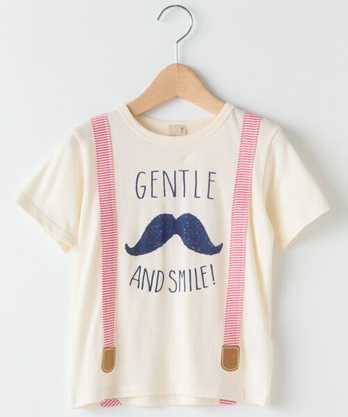 セール フェイクサスペンダーデザインヒゲプリント半袖ｔシャツ Tシャツ Petit Main プティマイン ファッション通販 タカシマヤファッションスクエア