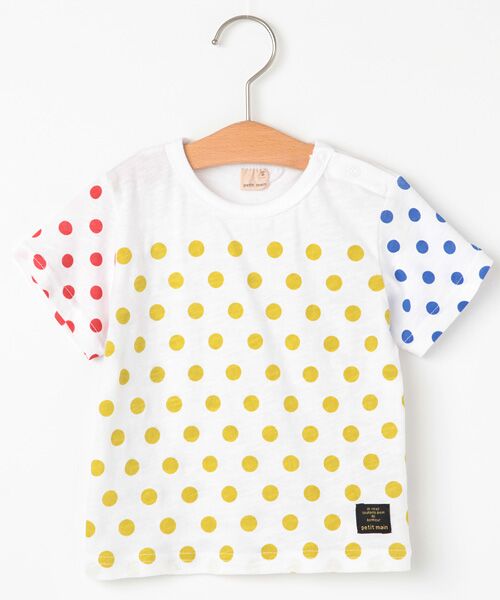 セール 切り替えドットｔシャツ Tシャツ Petit Main プティマイン ファッション通販 タカシマヤファッションスクエア